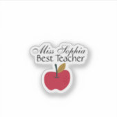 Custom Teacher Name Sticker | Teacher Appreciation (Devant)