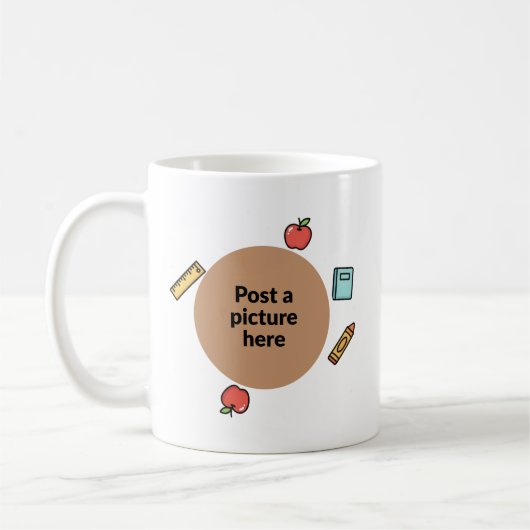 Custom Teacher Photo Mug (Gauche)