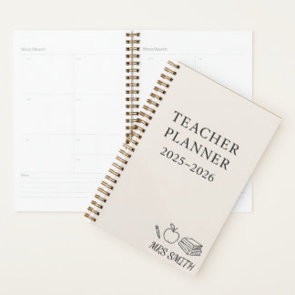 Custom Teacher Planner 2025-2026 – gepersonaliseer
