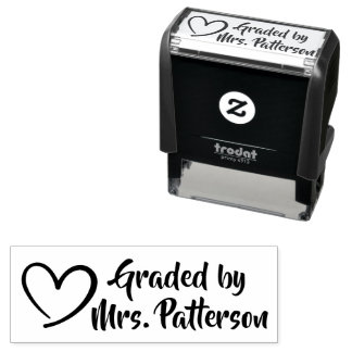 Custom Teacher  Zelfinktende Stempel