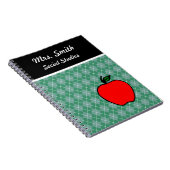 Custom Teacher's Apple Class School Notitieboek Gi (Rechterzijde)