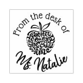 Custom Teachers Stamp! Van het bureau van... Rubberstempel (Afrduk)