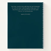 Custom Teal Floral Postpartum Journal For New Moms (Dos)