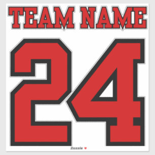Custom Team Jersey Theme Team Spirit Sticker