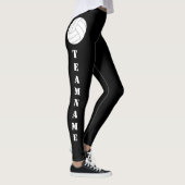 CUSTOM Team Name Vertical Text Volleyball Leggings (Rechts)