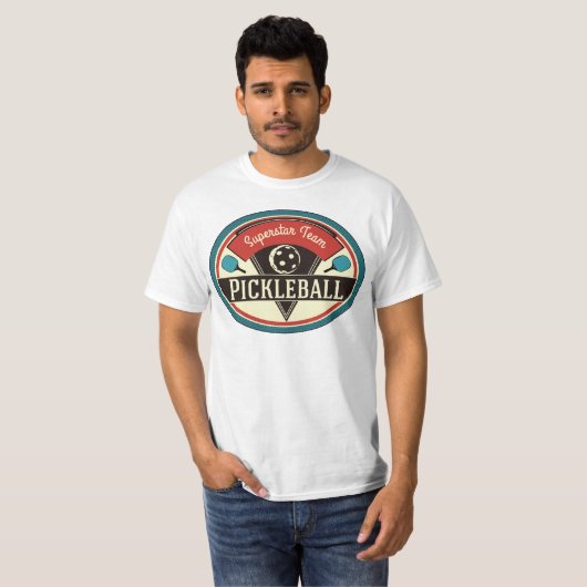 Custom Team Player Pickleball T-shirt (Voorkant volledig)