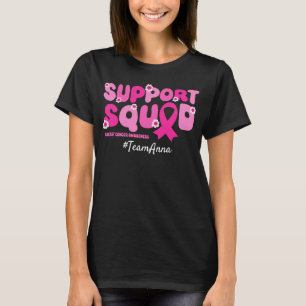Custom Team Support Squad voor borstkanker T-shirt