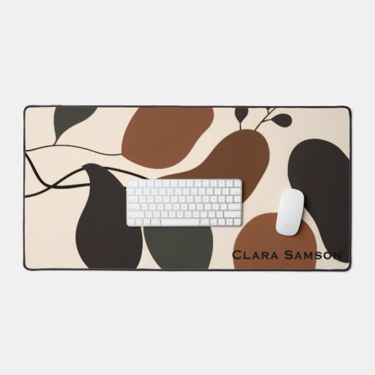 Custom Terra Cotta Abstract Silhouette Boho (Clavier et souris)