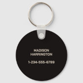 Custom Text Book Lover's Sleutelhanger (Achterkant)