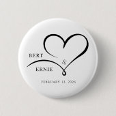 Custom Text Button Wedding Favor Personalized Gift (Voorkant)