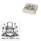 Custom text, Clover Caper Rubberstempel (Gestempeld)