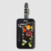 Custom text Cocktail Party Bagagelabel (Voorkant (verticaal))