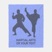 Custom Text & Color Martial Arts Fleece Deken (Voorkant)