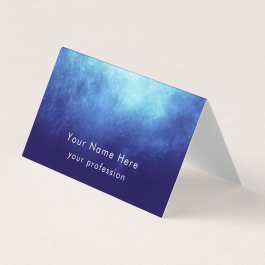 Custom Text Cool Modern Nebula Personalized  Visitekaartjes (Voorkant)