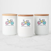 Custom Text Cycling Voedselcontainer Etiket (Flessen)