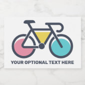 Custom Text Cycling Voedselcontainer Etiket (Enkel label)