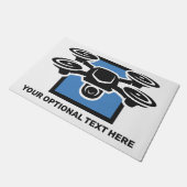 Custom Text Drone Deurmat (Schuin)