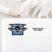 Custom Text Drone Etiket (Insitu)