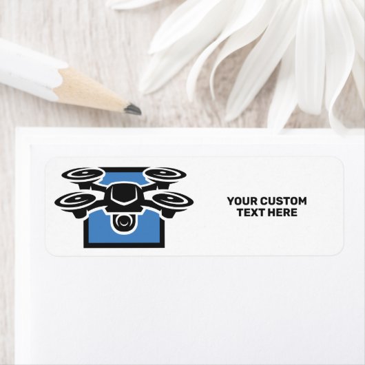 Custom Text Drone Etiket (Insitu)