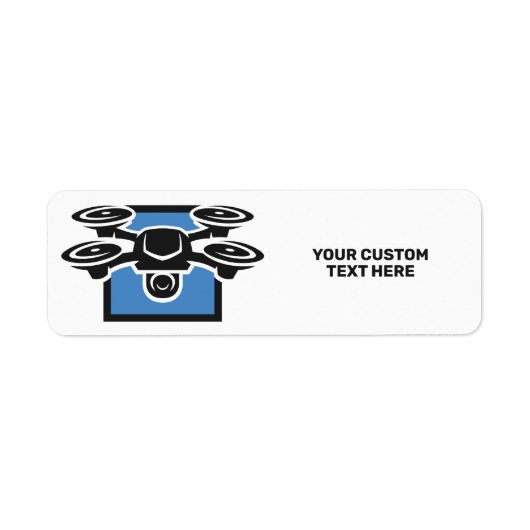 Custom Text Drone Etiket (Voorkant)