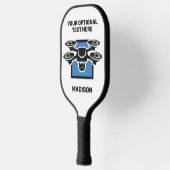 Custom Text Drone Pickleball Paddle (Links)
