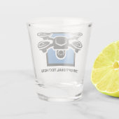 Custom Text Drone Shot Glas (Achterkant)