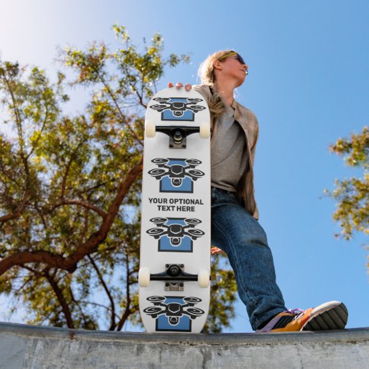Custom Text Drone Skateboard (Buiten 1)
