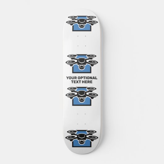 Custom Text Drone Skateboard (Voorkant)