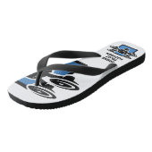 Custom Text Drone Teenslippers (Schuin)