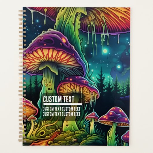 Custom Text Fantasy Glowing Mushroom Enchanted (Devant)