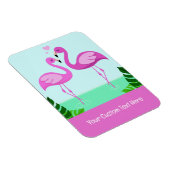 Custom Text Flamingo Love Magneet (Rechterzijde)