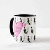 Custom Text French Bulldog Coffee Mug (Devant gauche)
