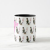 Custom Text French Bulldog Coffee Mug Mok (Midden)