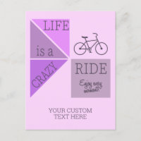 Custom Text Life is een Crazy Ride