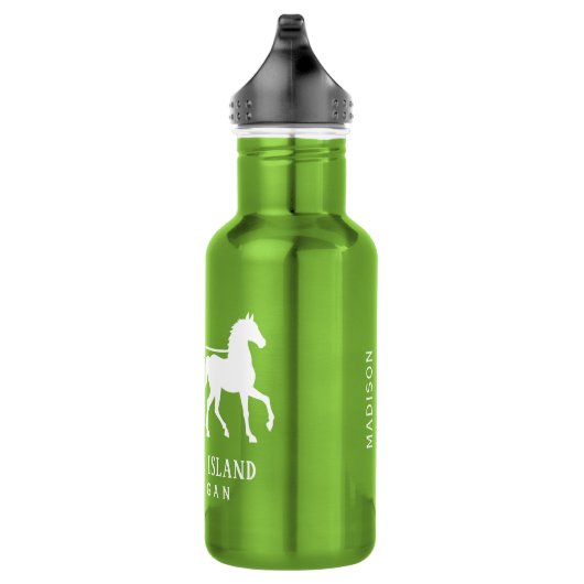 Custom Text Mackinac Island Waterfles (Rechts)