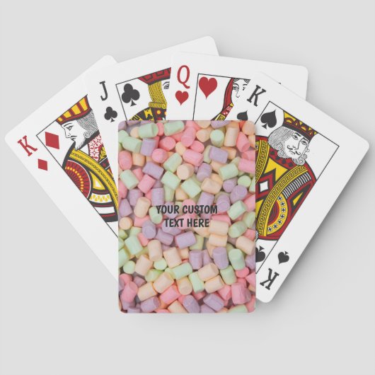 Custom Text Marshmallows Pokerkaarten (Achterkant)
