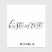 Custom Text Mirror Decal – Personalized Car Mirror Sticker (Vel)