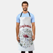 Custom Text Mushroom Lover Schort (Gedragen)