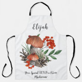 Custom Text Mushroom Lover Schort (Voorkant)