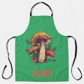 Custom Text Mushroom Lover Schort (Voorkant)