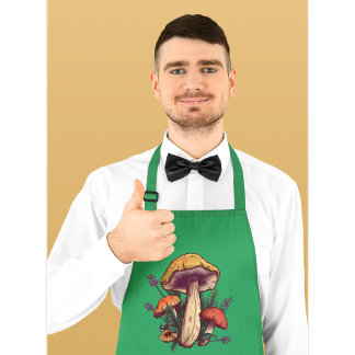 Custom Text Mushroom Lover Schort