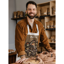 Custom Text Mushroom Lover Schort