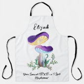 Custom Text Mushroom Lover Schort (Voorkant)