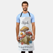 Custom Text Mushroom Lover Schort (Gedragen)