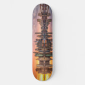 Custom Text New York City Skyline Skateboard (Voorkant)