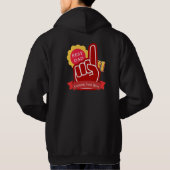 Custom Text No 1 Best Dad Dadlife Black Hoodie (Achterkant)