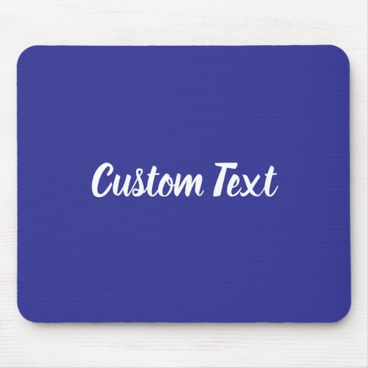 Custom Text on Blue with White Script Muismat (Voorkant)