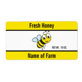 Custom Text on Honey Jar Label (Voorkant)
