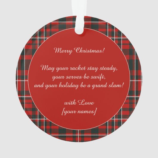 🎾🎄Custom text,  Padel Powered Christmas (dos)