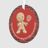 🎾🎄Custom text,  Padel Powered Christmas (devant)